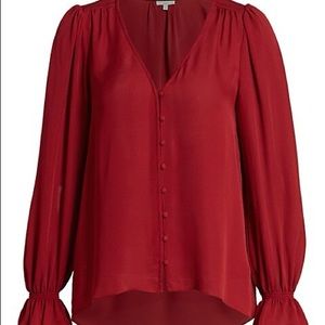Joie Silk Poet-Sleeve Blouse - NEVER WORN